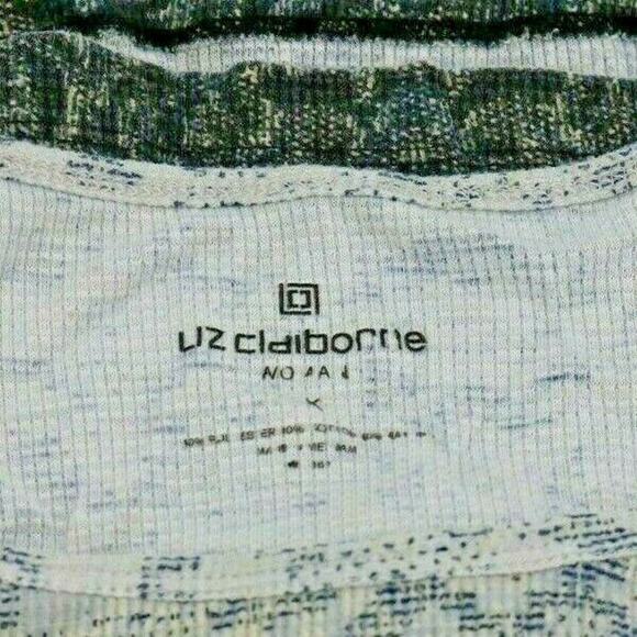 Liz Claiborne Gray Ombre Printed Long Sleeve Blouse Women's - Picture 2 of 4